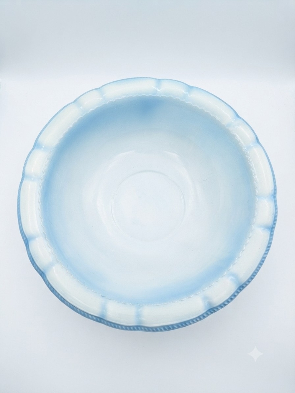 1970s Arners 15" Ceramic Wash Basin Vintage Pottery Centerpiece Bowl